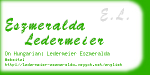 eszmeralda ledermeier business card